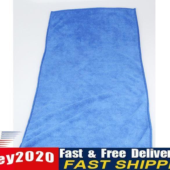 Car Wipe Cloth Auto Washing Waxing Polishing Cleaning Towel 30X70cm Blue Newly