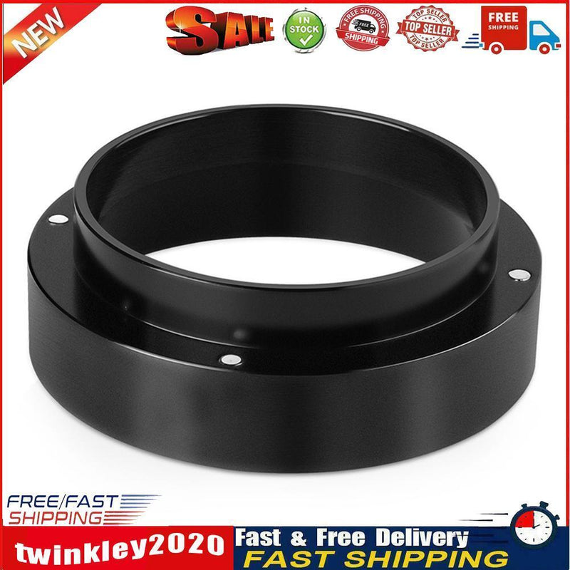 Coffee Powder Tool Anti-drop Dosing Ring for Brewing Bowl (Black 58mm) Newly