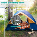Outdoor Light Holder Stand Pole Camping Lamp Fixing Pole Detachable Light Hook