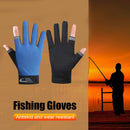 Fishing Gloves Anti-Brief 2 Cut Finger Breathable Sport Cycling Equipment Unisex