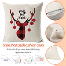 Christmas Pillow Covers 18x18inch Winter Holiday Decorations Throw Cushion Case