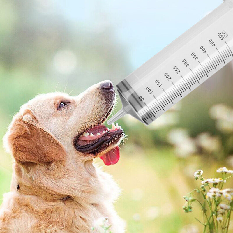 500ml Animal Feeding Syringe Pill Dispenser Medicine Milk Water Feeder Tube