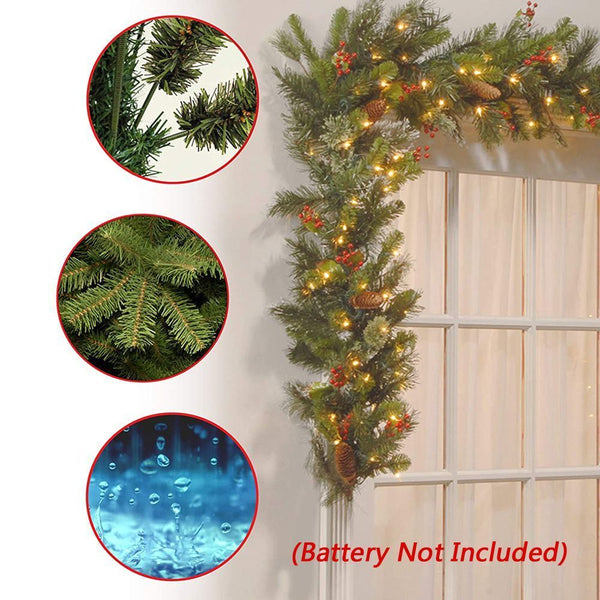 Decorative Wreaths Pine Needle Door Hanging Party Ornaments Christmas Wreath
