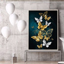 5D DIY Diamond Painting Butterfly Full Round Rhinestone Home Wall Art Picture