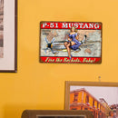 Advertising Characters Retro Plaque Metal Tin Painting Wall Art Poster (B) Newly