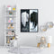 Canvas Paint By Numbers Black White Angel Wings Oil Hand Painted Home Art