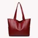 PU Leather Shoulder Handbag Solid Large Capacity Women Handbag Top-handle Bags