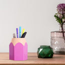 5pcs Pen Vase Makeup Brush Holder Stationery Desk Container Office Supply