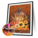 5D DIY Full Round Drill Diamond Painting Candlelight Cross Stitch Embroidery