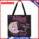 LI Q P R Cartoon Letter Shopping Bag, Printed, Casual, Large Handbag