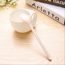 Children Flatware Tea Coffee Sugar Melamine Scoop Porcelain Spoon Long Handle