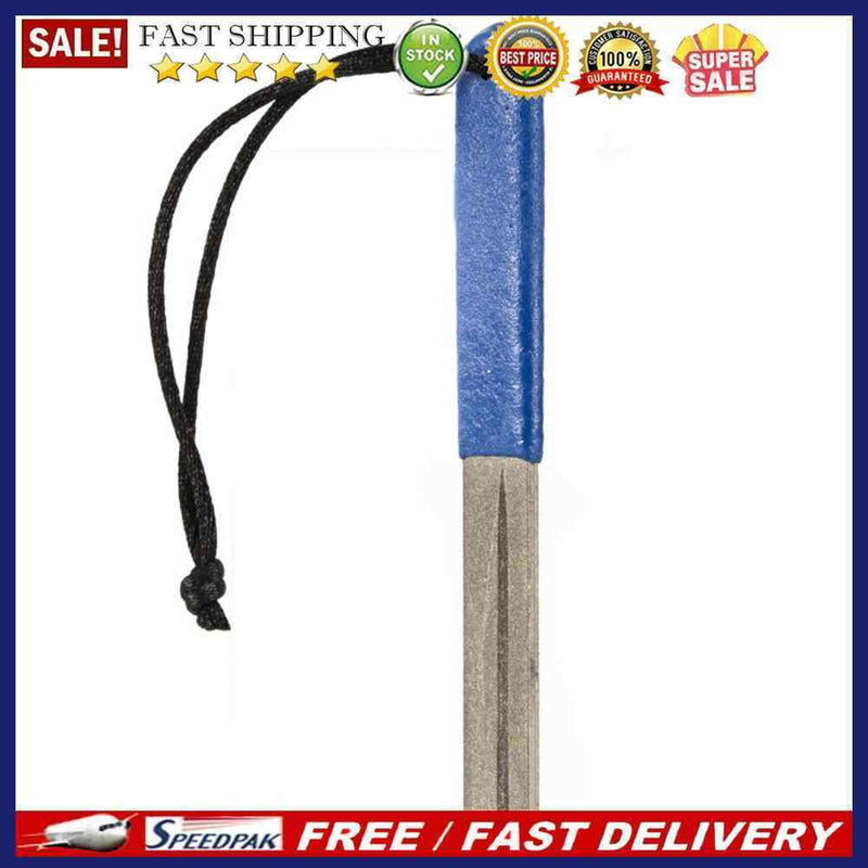 Double Groove Fishing Hook Sharpener Diamond Fishhook Grindstone Fish Tackl