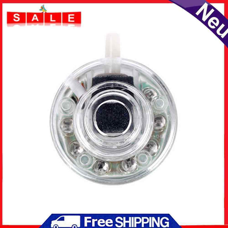 Fish Tank Oxygen Bubble Lamp LED USB Aquarium Submersible Gas Stone Chrome Light
