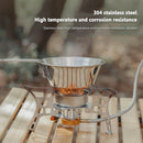 Foldable Portable Cups Outdoor Camping Travel Stainless Steel Picnic BBQ Mugs