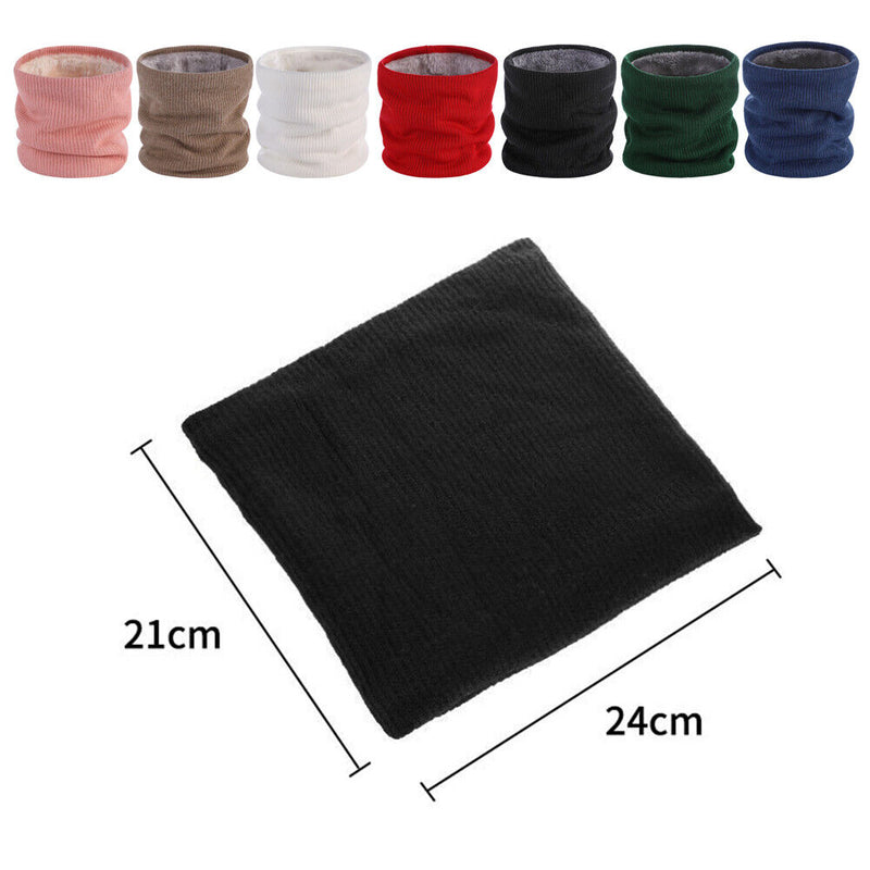 Scarf Neck Cover Outdoor Sports Skiing Cycling Warm Knitted Scarves Double Layer