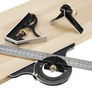 Right Angle Ruler Stainless Steel Measuring Tools Set for Woodworking Engin