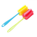Handy Cup Infant Feeding Cleaning Tool Baby Bottle Brush Sponge Nipple Cleaner