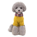 Autumn Winter Lovely Lapel Sweater Small Dogs Cats Soft Cotton Warm Clothes