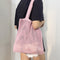 #A Fashion Hollow Knitted Shoulder Bag Women Simple Crochet Tote Designer Handba