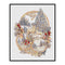 Partial Cross Stitch 11CT DIY Christmas Reindeer Printed Embroidery Kit Handmade