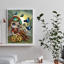 Oil Paint By Numbers Big Eyes Elf Coloring Picture Digital Drawing