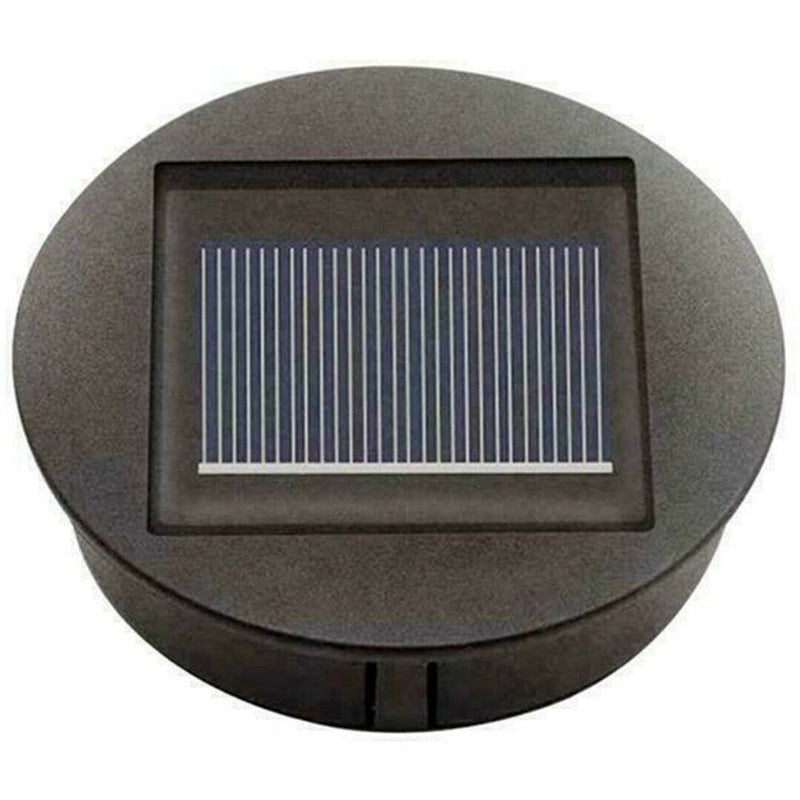 white LED Solar Powered Replacement Round LED Light Box Garden Outdoor Lighting
