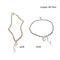 Exquisite Flash Adjustable Necklace D Letter Metallic Wind Fashion Jewelry
