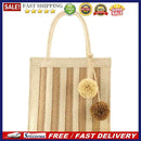 Summer Female Hand-woven Tote Bag Women Small Beach Sea Stripe Shopper Bag