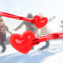 Heart-shaped Snowball Clip Funny Snowball Mold Kids Outdoor Toys (34x8cm) Newly
