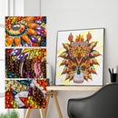 5D DIY Part Special Shaped Drill Diamond Painting Kit Eagle Skeleton Art