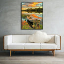 Painting By Numbers Kit DIY Boat Grove Hand Painted Canvas Oil Art Picture