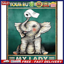Napkin Animal Oil Paint By Numbers Kit DIY Acrylic Painting on Canvas Frame