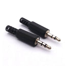 10Pcs 3.5mm Plastic Headphone Connector Stereo Audio Male Plug Adaptor