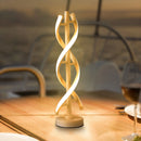 12W LED Spiral Table Lamp Modern Acrylic Curved Strip Light (Warm Light) Newly