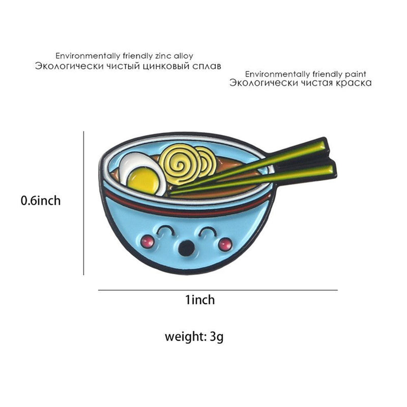 Enamel Clothes Alloy Lamb Pattern Eggs Ramen Brooch Pin For Women|Girls|Kids