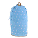 Korean Style Dots School Pencil Case Canvas Pen Bag Stationery Pouch(Blue)