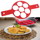 Silicone Non Stick Flipper Pancake Pan Perfect Breakf Maker Egg Omelette T hot.