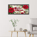 5D Full Round Drill Drawing Picture Christmas Flower Diamond Painting Room De