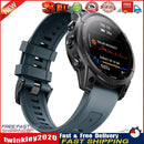 26mm Silicone Strap for Garmin Fenix 7X/6X/5X/5X Plus/3 Watch (Rock Blue) Newly