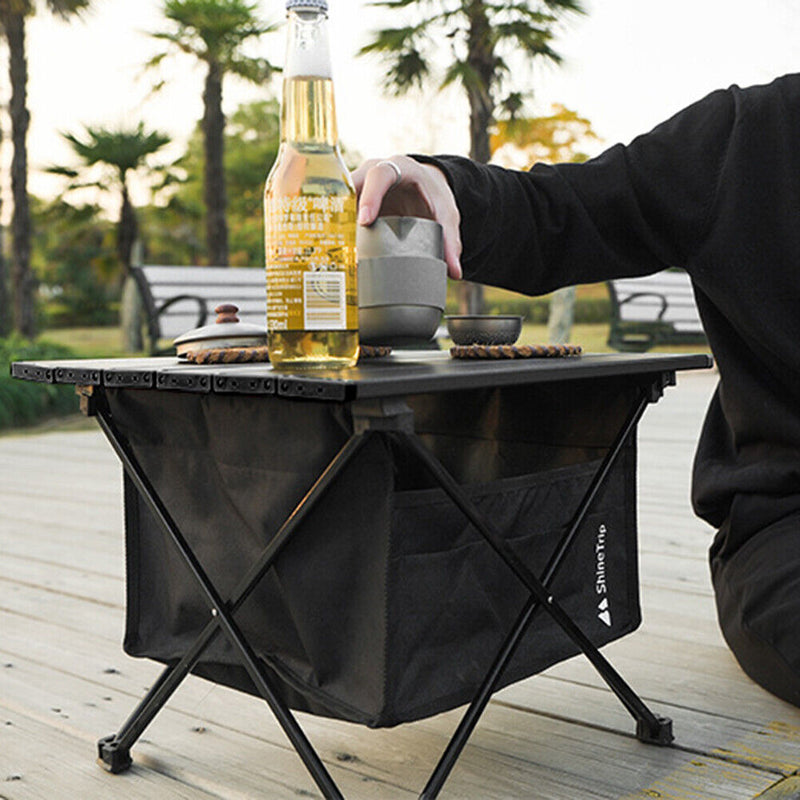 ShineTrip Folding Table Stuff Storage Bag Picnic Camping BBQ Rack Hanging Pocket