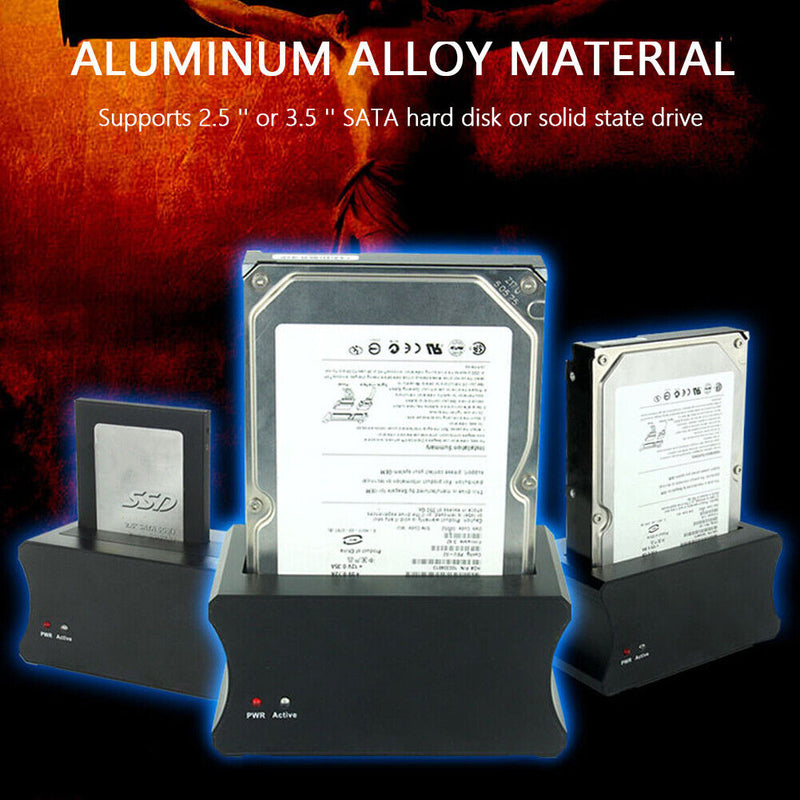 2.5 3.5 inch SATA USB HDD SSD Docking Station Hard Disk Base Universal (EU)