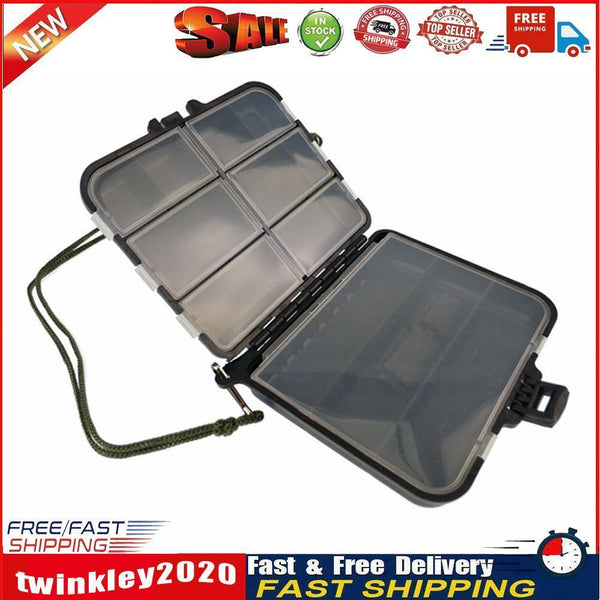 Multi Slots Fishing Tackle Box Portable Lure Hook Bait Storage Case (L) Newly