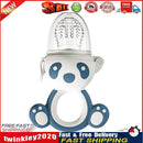 Silicone Newborn Baby Teether Infant Fresh Food Bag Feeder Nipples (Blue) Newly