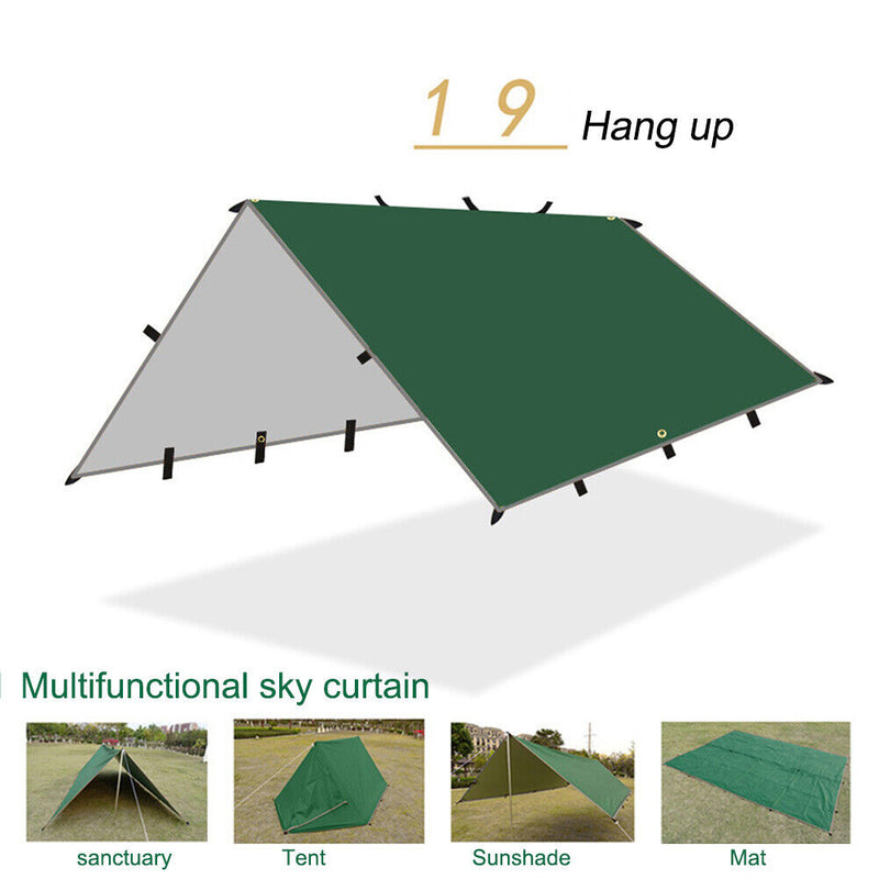 Multifunctional Sun Shade Sun Protection Awning Tent for Camping Picnic Barbecue