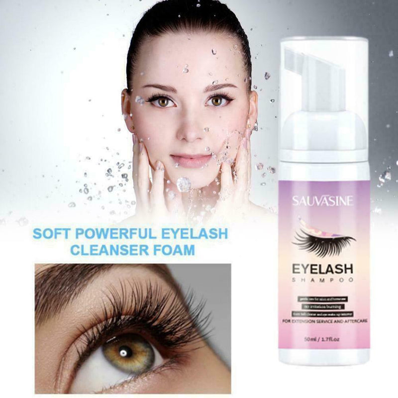 1x Professional Eyelashes Foam Cleaner 50ml Eyelash Shampoo Extension J5A9