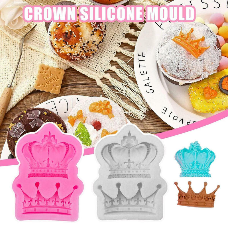 Silicone Princess Crown Tiara Sugar Chocolate Mold Class Fondant Mould Cake S5G6
