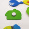 12PCS Wood Cute Fridge Magnet Alphabet Animal Early Educational Baby Kids I0C6