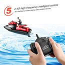 2.4G Waterproof 20km/h RC Boat High Speed Remote Control Motorboat (Red A) Newly
