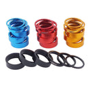 6pcs CANSUCC MTB Bicycle Headset Front Fork Washers Spacers Gasket (Red)