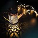 Decoration Kettle Shower Lamp Iron Art Watering Can String Light Waterfall Lamp